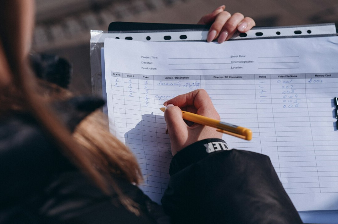 person reviewing budget spreadsheet